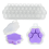 100 Pack Wax Melts, Cat'S Transparent Empty Plastic Melt Container for CorelessTart Candles 6