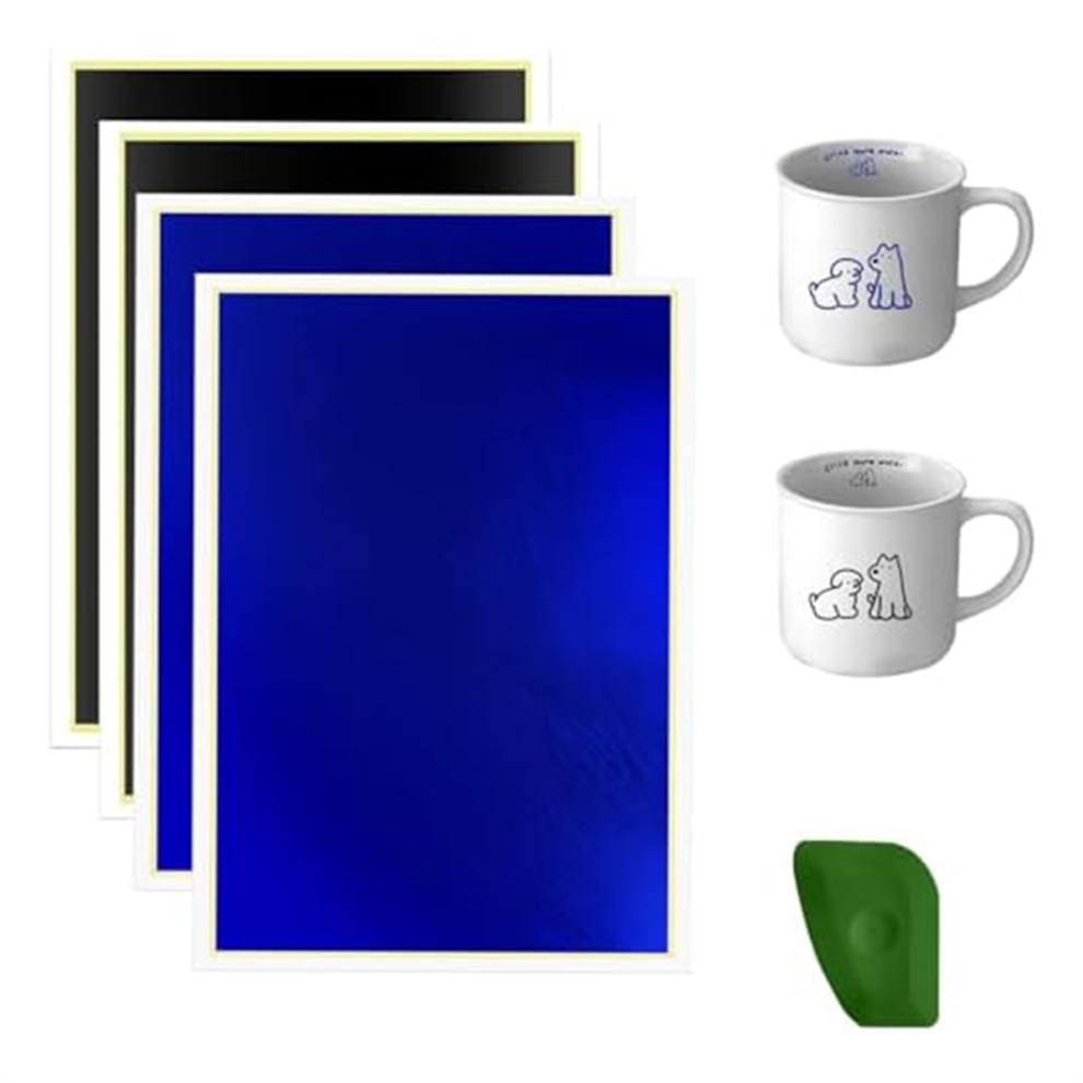 4 Pieces Engraving Marking Paper Color Tape Scraper For Fiber And Ceramic Glass 4853961817776