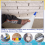 6pcs Mortar Bags with Molded Tear ResistantPuncture Proof Pipe Cement for Tile Installation Work B 3