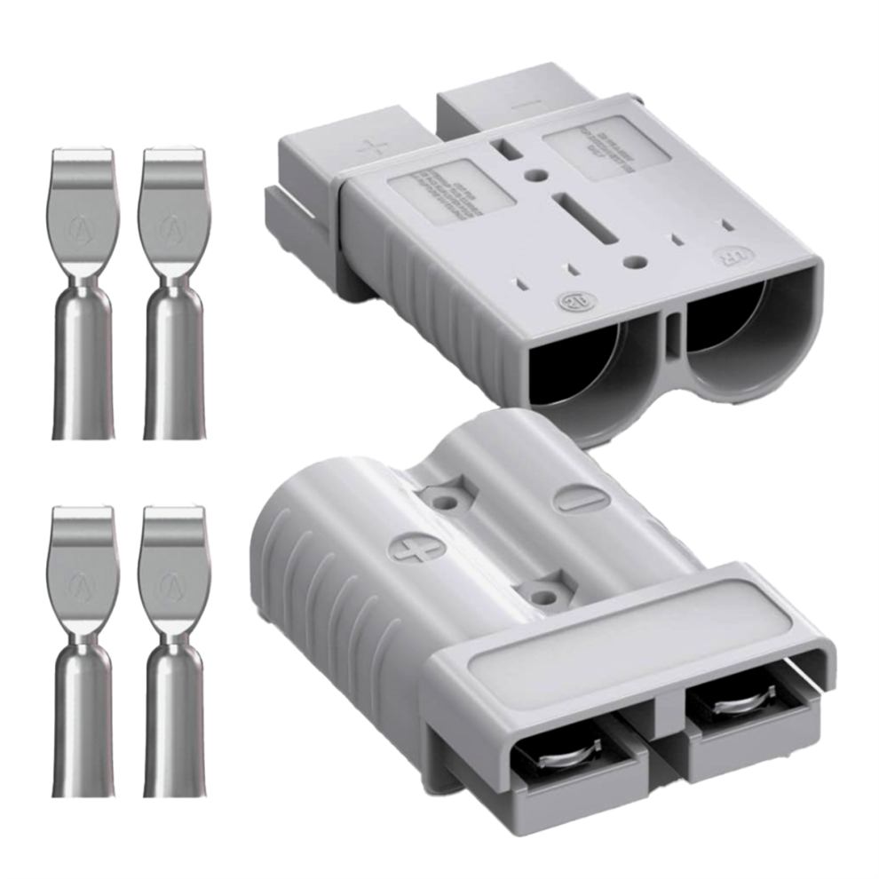 Anderson Connector, 175Amp 1/0Awg Battery Quick Connect/Disconnect Connector Kit For Cable Rv Truck Winch(2 Pack) 4853961823319