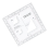 Coordinate Scale Practical Transparent Topographical Map Navigation Protractor 7