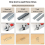 Manual Three-Purpose Nail Stapler Code U Woodworking Oil Painting Tool Red 5