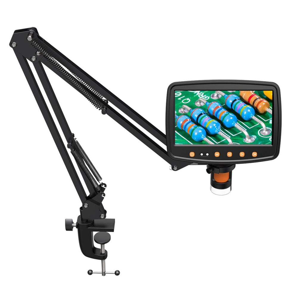 RIEVBCAU Flexible Microscope Arm Stand,Adjustable Metal Bracket Coin Mount Compatible with DM4 DM7 DM9-image-OPC-PJ8C67J-NEW