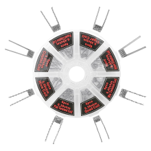 48Pcs/Set Single Coils Platte Iron-Chromium-Aluminum Heating Wire Resistance Premade Prebuilt Coil Hot Replacement