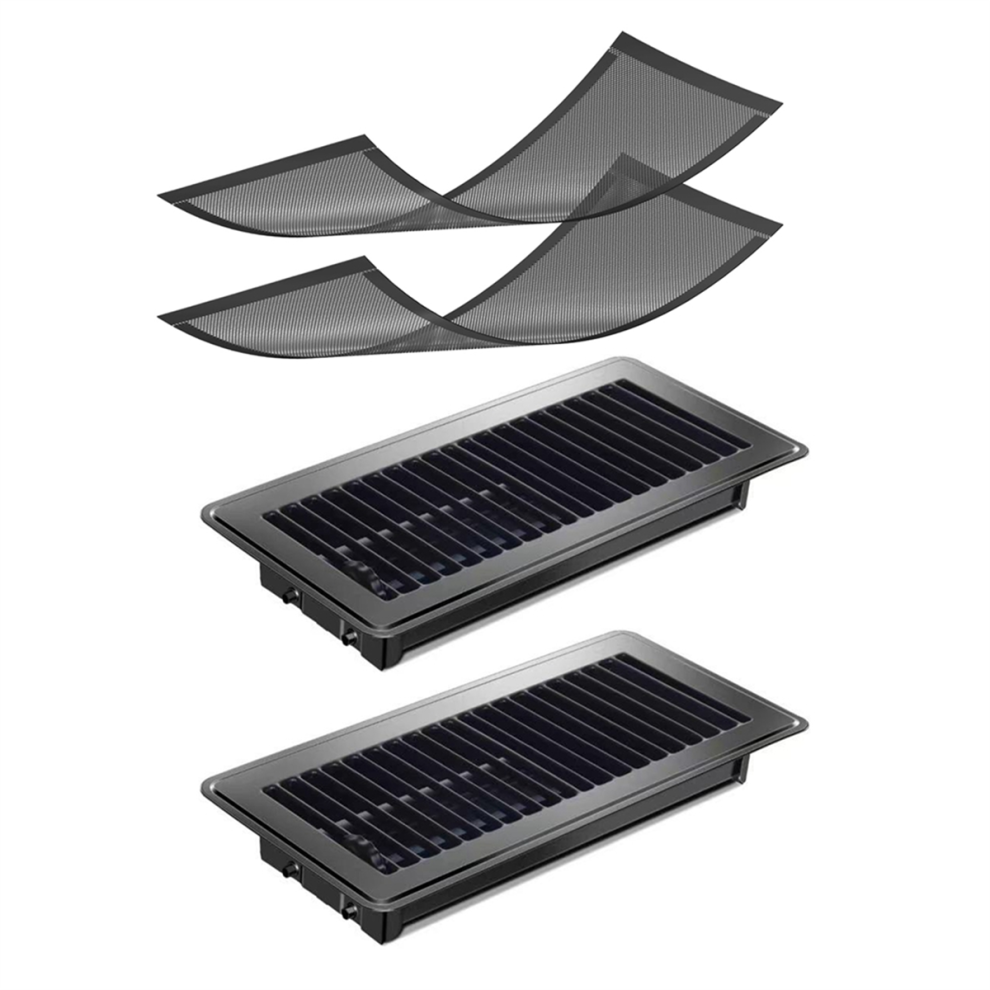Floor Register 4X10inch,Floor Vent Covers Adjustable Air For Home With 2Pcs Magnetic Mesh 4853961829212