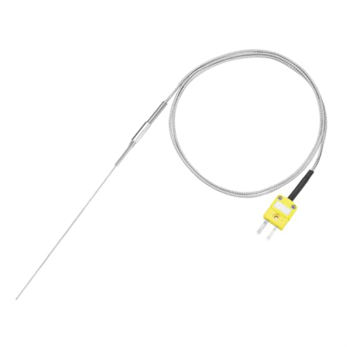 K Type Thermocouple with Plug, Meter Temperature Sensor Probe -50 to 1100C,3.3ft Wire 0.5x150mm