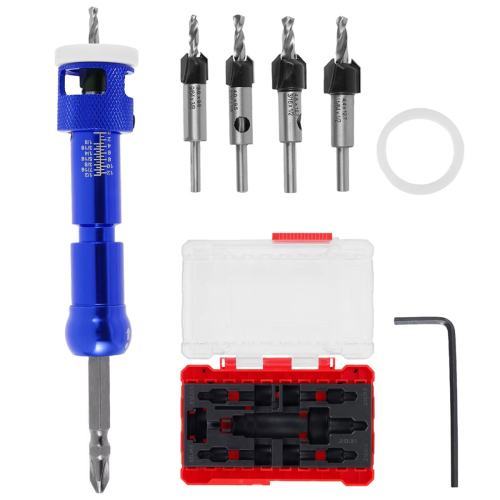 Woodworking Counterbore Drill Step Wood Self-Tapping Screw Punch Holes Bit Installation Tool C 1