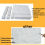 96 Pcs Small Ceramic Wool Wick for Tabletop Fire Pit, Suitable Ethanol Fireplace ,Carbon Felt Indoor 3