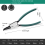 4pcs Snap Ring Pliers Set, 7inch with Straight/Bent Jaw, Heavy Duty Precision Spring Loaded 6