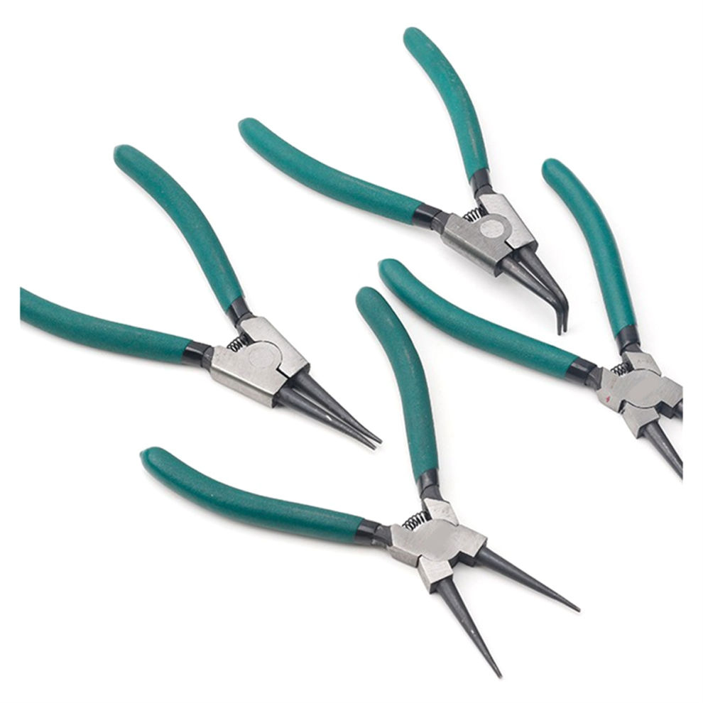 4Pcs Snap Ring Pliers Set, 7Inch With Straight/Bent Jaw, Heavy Duty Precision Spring Loaded 4853961825641