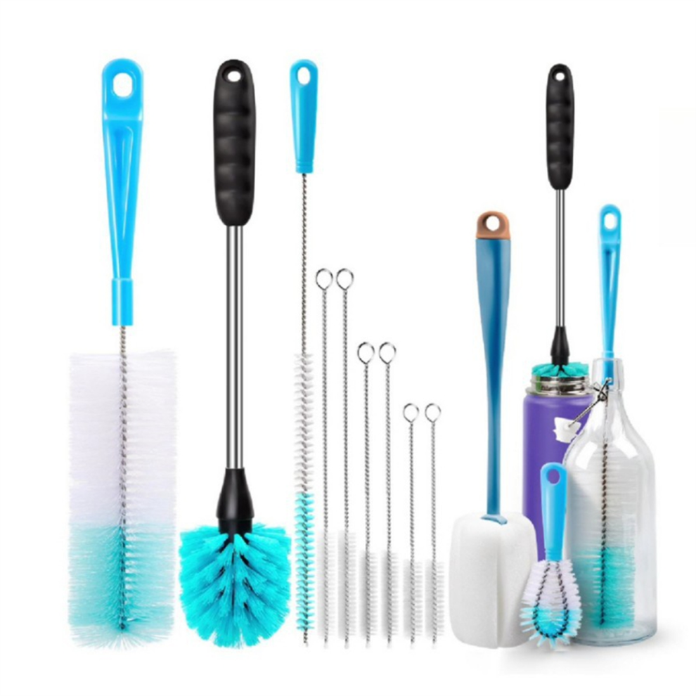 Bottle Brush Tube Cleaning Set, Long Handle Cleaner for Washing Narrow Neck Beer Bottles Wine Decanter Cup-image-OPC-PJ8C78S-NEW