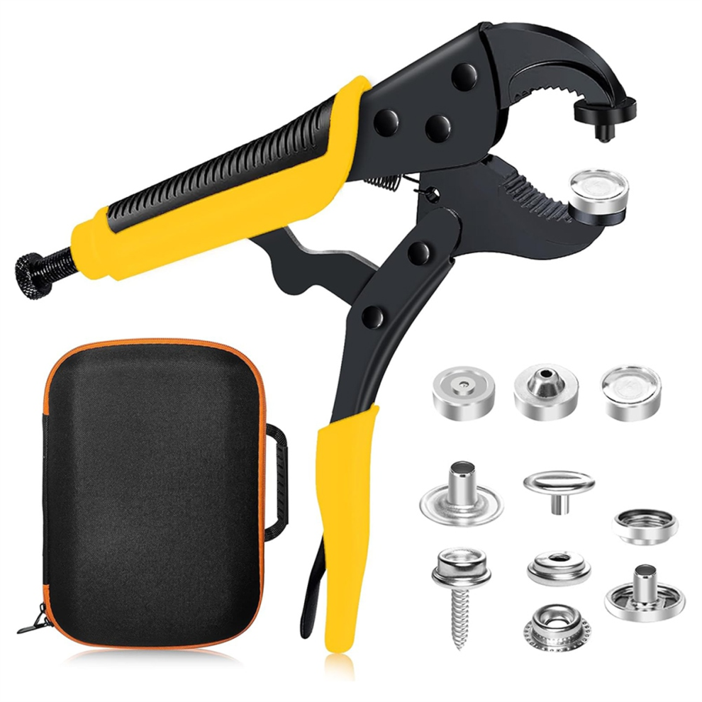 Photos - Climbing Gear Snap Kit Fastener Tools: Adjustable Pliers for Fabric Boat Cover Canvas Repair Kit, Marine Snaps Stainless Steel B