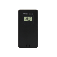 Temperature Humidity Wireless Sensor Hygrometer Electronic Digital Thermometer in/Outdoor with Weather Station Black