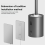 Bathroom Toilet Brush Holder Cleaning Tools Wall Mounted No Drill Vertical Accessories 5