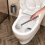 Bathroom Toilet Brush Holder Cleaning Tools Wall Mounted No Drill Vertical Accessories 7