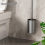 Bathroom Toilet Brush Holder Cleaning Tools Wall Mounted No Drill Vertical Accessories 4