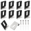10pcs Heavy Duty Mirror Hanging Kit, Mounting Hardware Clips for Wall Mounting, Single Hole Silver 2