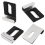 10pcs Heavy Duty Mirror Hanging Kit, Mounting Hardware Clips for Wall Mounting, Single Hole Silver 4