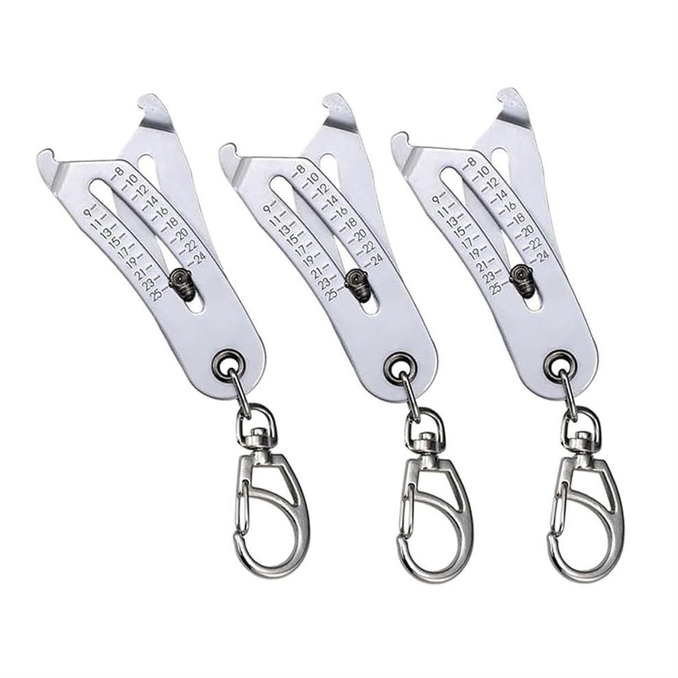 Scomeri Nut Sizer, Thread Size Verification Tool, Portable Checker Keychain 4851045562628