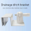 -86D Wall Bracket for Mini Eaves Rain Ditch Special Alloy Support Waterproof Adjustable Angle Stand 3