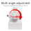 -86D Wall Bracket for Mini Eaves Rain Ditch Special Alloy Support Waterproof Adjustable Angle Stand 4