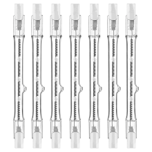 R7s halogeenlampen, 7-pack, 118 mm, dimbaar, 230V, lineaire tungsten 300W