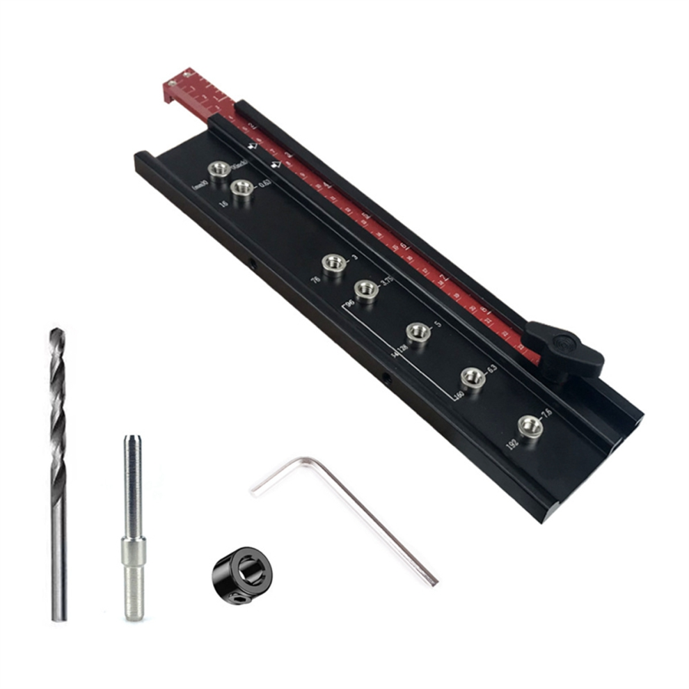 Drill Guide Punch Locator Handle Open Hole Woodworking Drilling For Cabinet Handles And Pulls 4851045561508