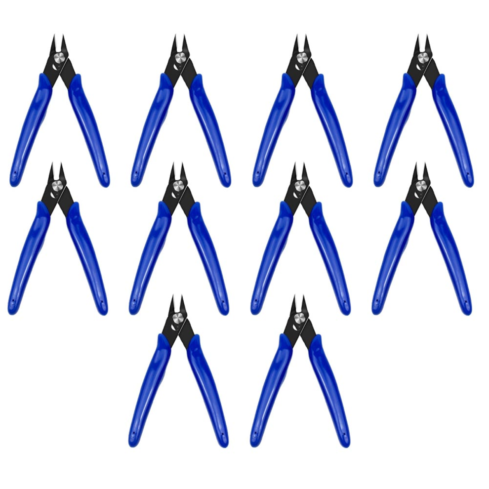 Blue Handle 170 Electronic Pliers Industrial Nozzle Plastic Diagonal Model Trimming Cutting 4851045571019