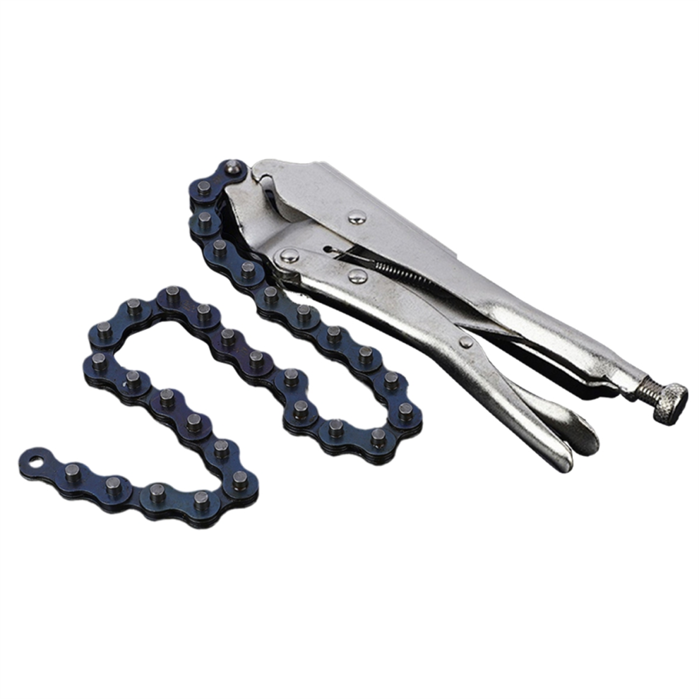 Chain Pliers, Extended Multifunctional Industrial Grade 10-Inch Universal Type Pipe Clamp Wrench 4851045569559