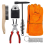 7Pcs Scratch Wire Brush Welding Hammers Slag Removal Tool, Tool Set with Sheet Thickness Gauges 1