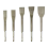 5PCS Hammer Pick Scraping Chisel Set Wall Slotting Masonry Concrete Drill Bit Tile Flat Point Chisels Round Handle 1
