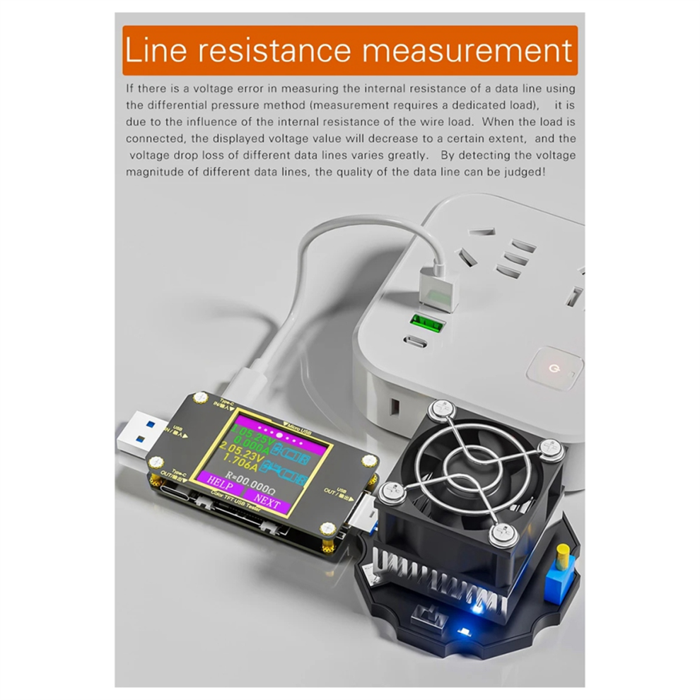 Photos - Other Hand Tools USB Tester Type-C PD Digital Voltmeter DC Voltage Current Meter Ammeter Detector Power Bank Capacity Charger A3 8A 240W