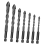 7pcs Hex Shank Drill Bits Firewood Hand Cone Multipurpose Drilling Bit Stepped Tile 1