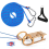 Sledge Rope with Carabiner, Thick Diameter 10 mm, 4 m Lead Handle,for Sledges, Pull 2