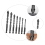 7pcs Hex Shank Drill Bits Firewood Hand Cone Multipurpose Drilling Bit Stepped Tile 7