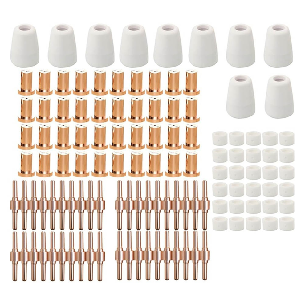 120Pcs Extended Pt-31 Plasma Cutter Consumables,Pt31 Torch Cutting Consumables 4851045574515
