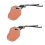 2pcs Finger Protector Thickened Traditional Outdoor Protective Brown 4