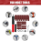 Drum Sander Set,Rubber Sanding Spindle Adapter with 120 Grit Sandpaper Drum, Power Drill Driven 6