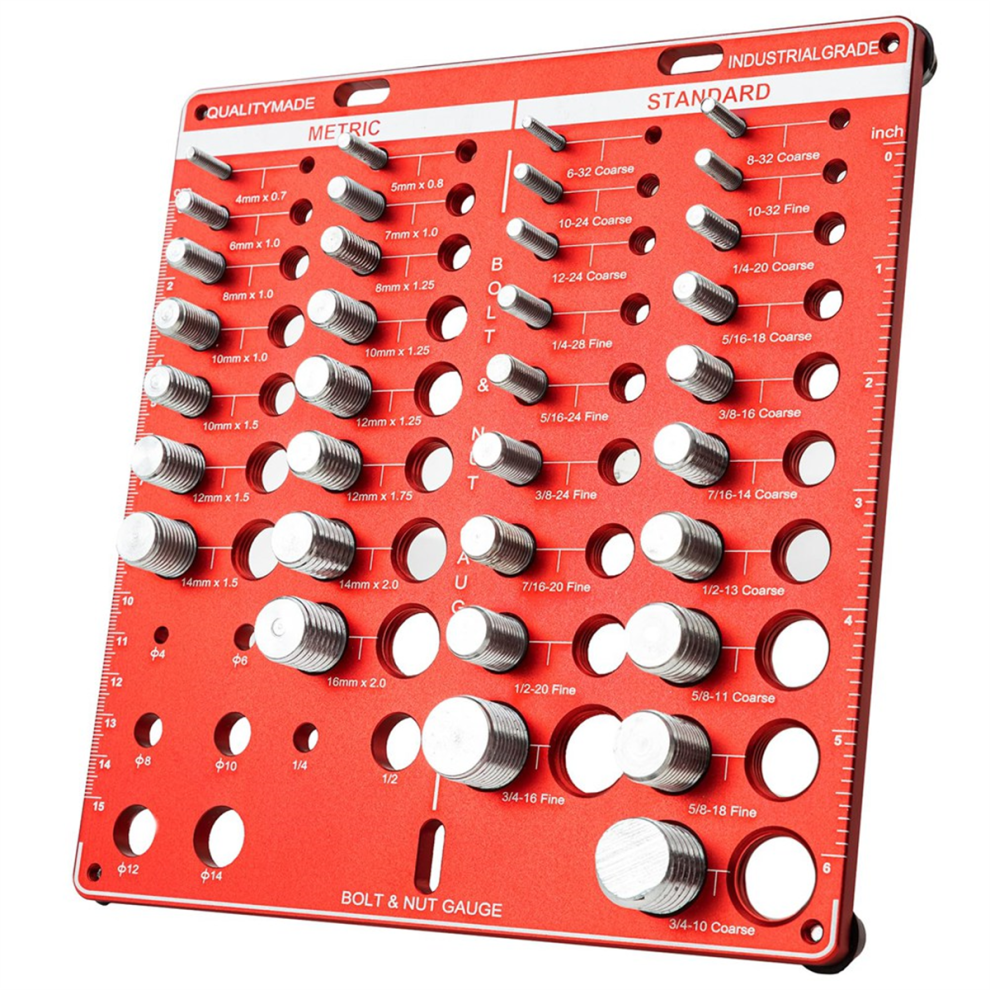 , 42 Nut And Bolt Size Thread Gauge, Identifier Gauge 4851045571248