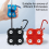 Puller Ergonomic Silicone Pulls Remove Obstacles with Hanging Buttons Blue 10