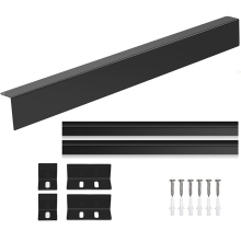 30inch Slide-in Range Rear Filler Kit,StoveGap Strip, Stainless Steel Backsplash for Stove, Stove Trim Kit Black