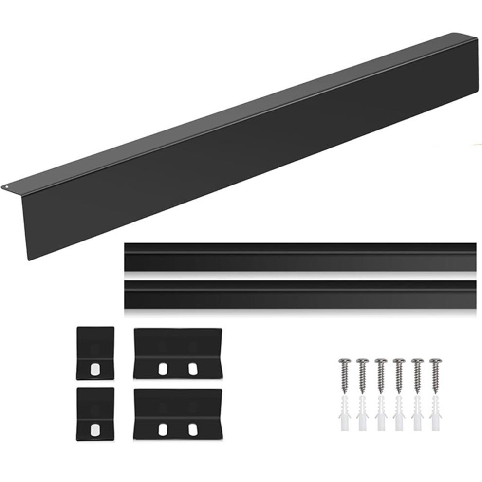 30Inch Slide-In Range Rear Filler Kit,Stovegap Strip, Stainless Steel Backsplash For Stove, Stove Trim Kit Black 4851045581216