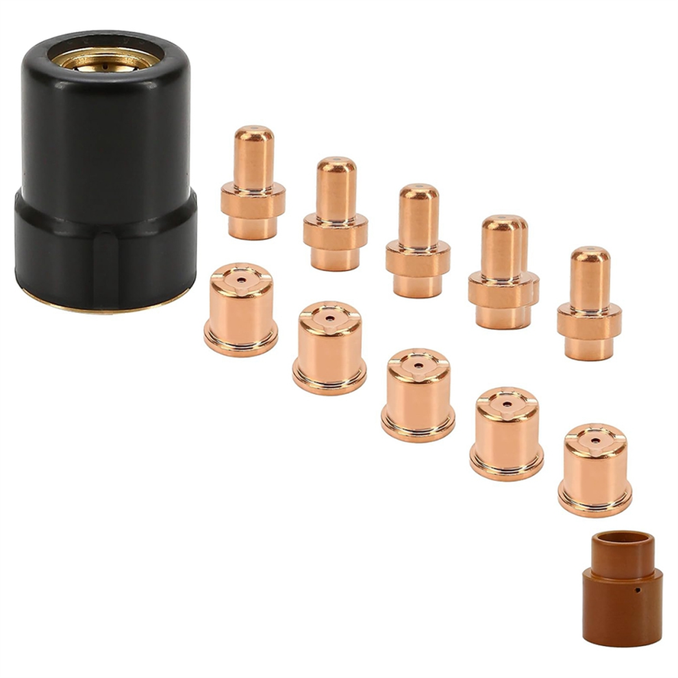 12Pcs Plasma Electrode Cutter Tips Kit Cutting Consumable Compatible For -Cut 40 Torch 4851045578308