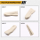 10PCS Leather Finger Protector Thimble Guards Tools for Hand Craft Jewelry Making,Creamy-White 9