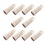 10PCS Leather Finger Protector Thimble Guards Tools for Hand Craft Jewelry Making,Creamy-White 4