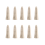 10PCS Leather Finger Protector Thimble Guards Tools for Hand Craft Jewelry Making,Creamy-White 1
