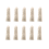 10PCS Leather Finger Protector Thimble Guards Tools for Hand Craft Jewelry Making,Creamy-White 3