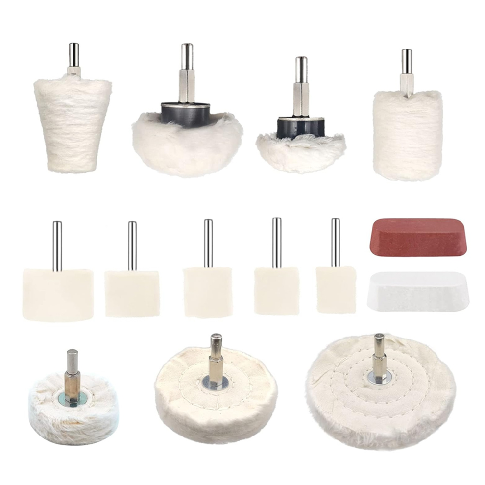 Photos - Grinder / Polisher 14 Pcs Polishing Wheel for Drill,Buffing Pad Kits ,for Aluminum, Stainless Steel, Chrome,Metal,Glass
