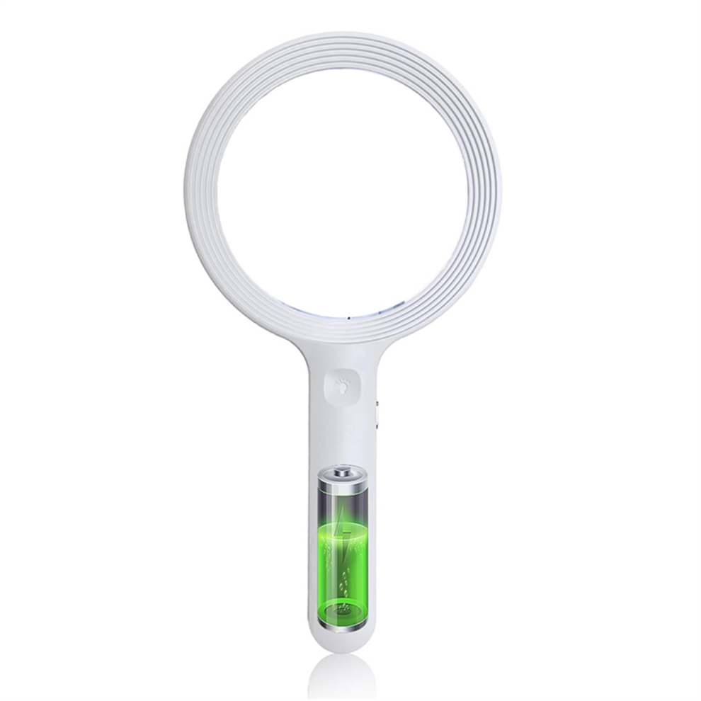 Saudism Light Magnifying Glass - 12 Led Handheld Reading For Seniors 30X 60X Magnification, 3 Ing Modes, Usb Rechargeable