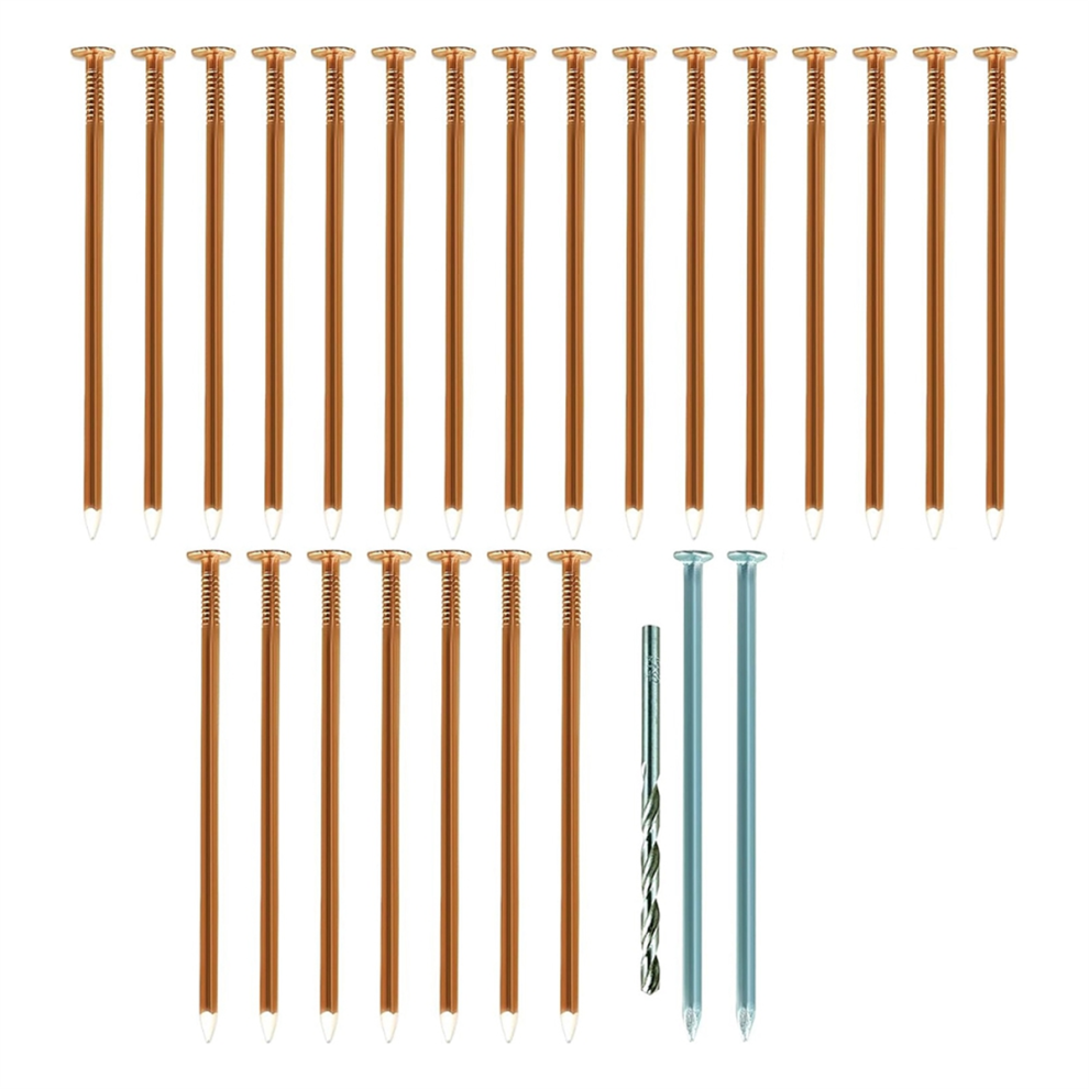 Copper Nails To Killing Trees,3.5 Inch Pure Bulk,Stump Removal Spikes Hardware For Trees 4851045578063